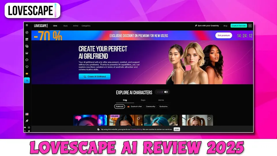 Miniatura del video de YouTube «Lovescape Ai Review - Best Ai Chatbot No Filter 2025» (canal How To PC)